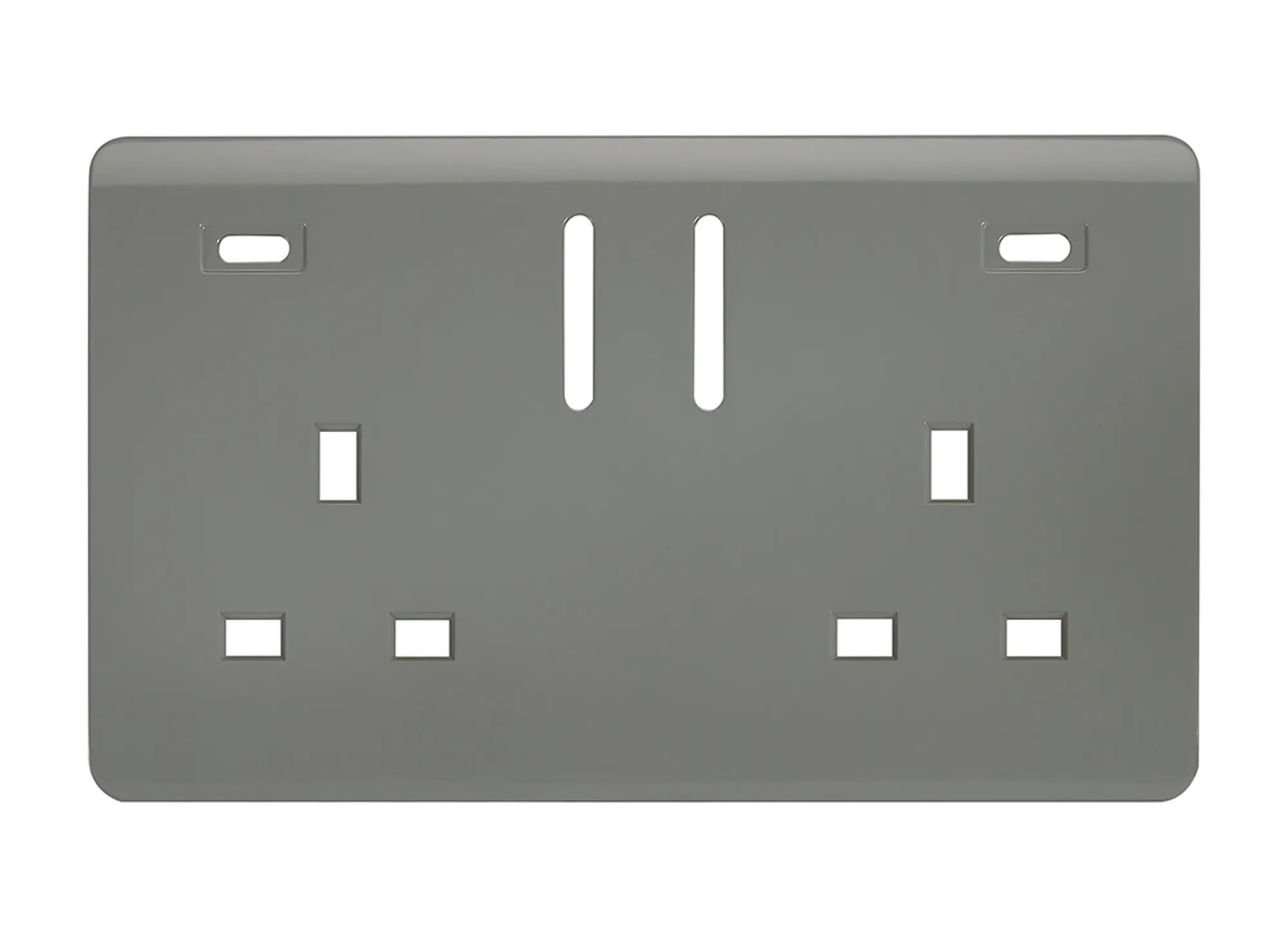 Warm Grey Spare Plate Wiring Accessories Trendi Decorative Screwless